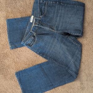 Jeanster Mom Jeans High Waist Fancy Pockets & Stretch Jeans Sz 10